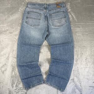 Distressed Polo Jeans RL Easy Fit Faded Denim Jeans Size 36/30